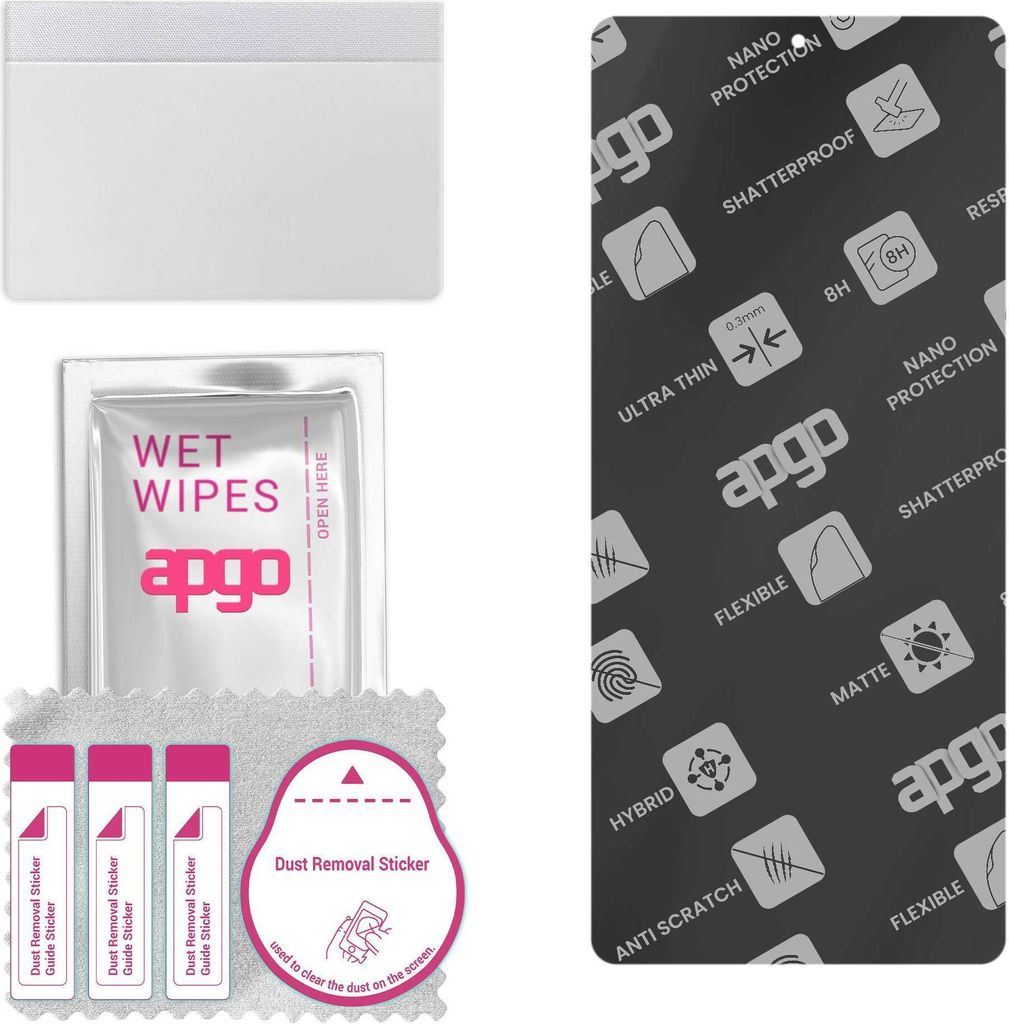 apgo Hybrid Schutzglas, Matt, kompatibel mit Vivo X Fold3, Flexible Nano Glass, toller Ersatz für Hartglas, kratzfester Displayschutzglas, Display...