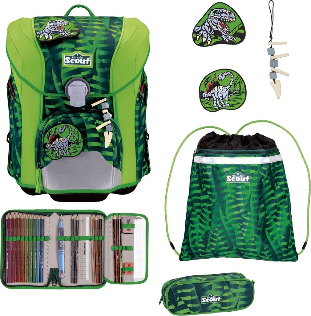 Scout Micro Schulranzen-Set 4 teilig Danger Dino Produktbild 