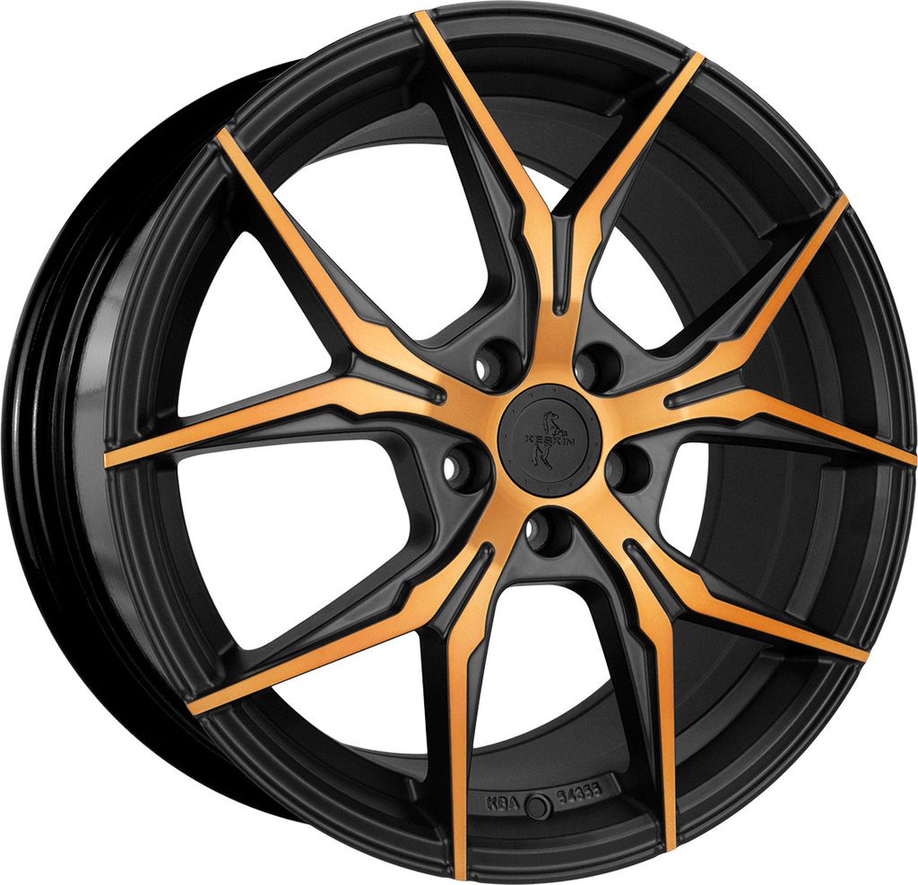 19 Zoll KESKIN KT19N 5x112 ET45 Alufelgen MATT BLACK FRONT COPPER