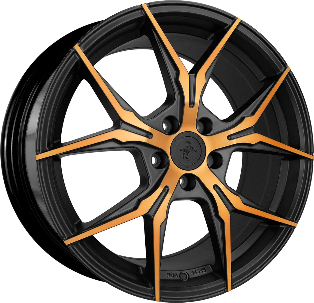 Jantes KESKIN KT19N 19 pouces 5x112 ET30 Matt Black Front Copper