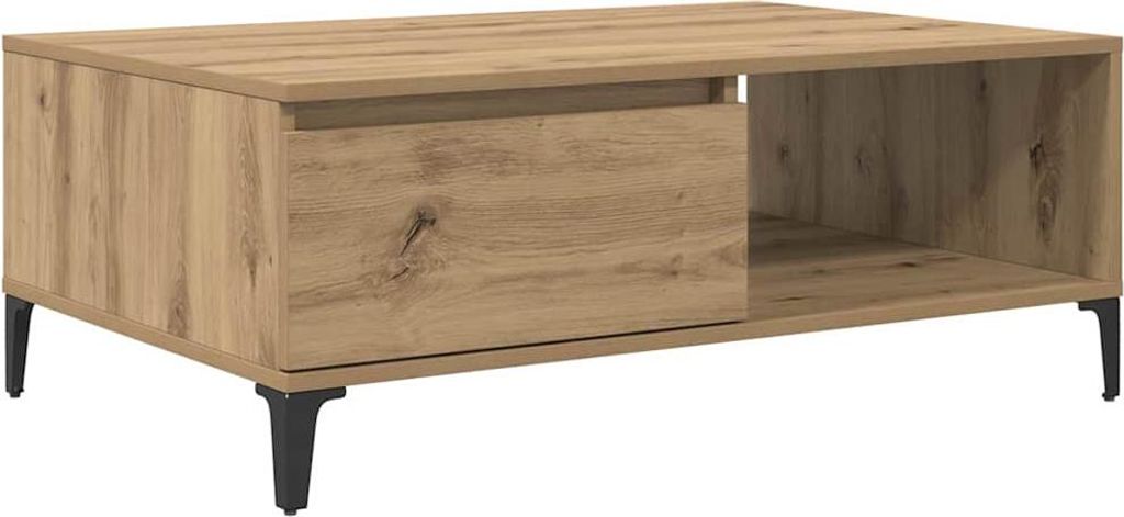 vidaXL Couchtisch Artisan-Eiche 90 x 60 x 35 cm Produktbild 