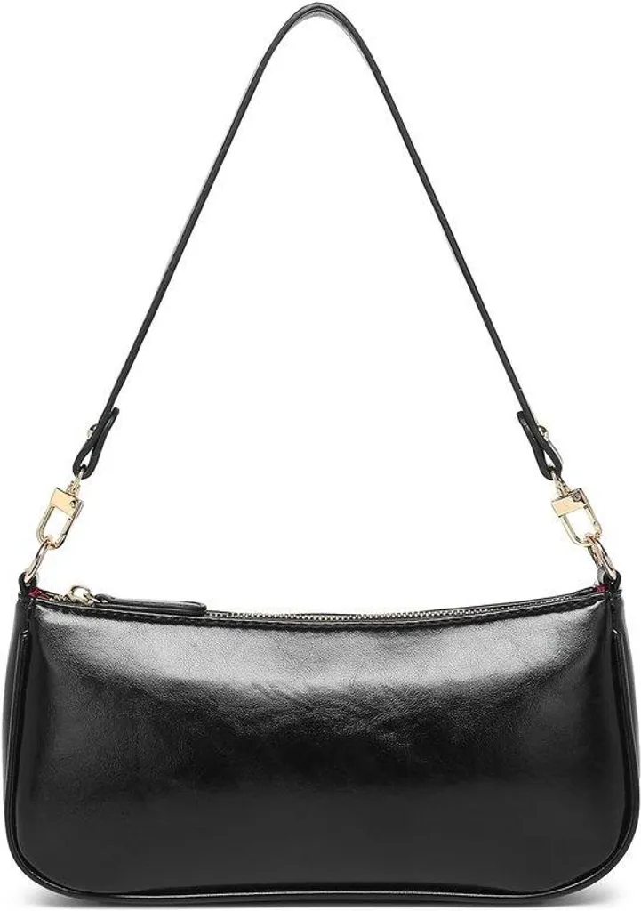 Mini porte-monnaie rétro noir zippé 9 cm pochette femme de qualité