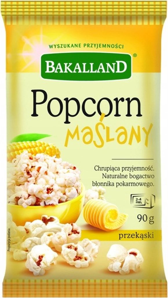 Bakalland Popcorn Maślany 90 G Zdjęcie produktu 