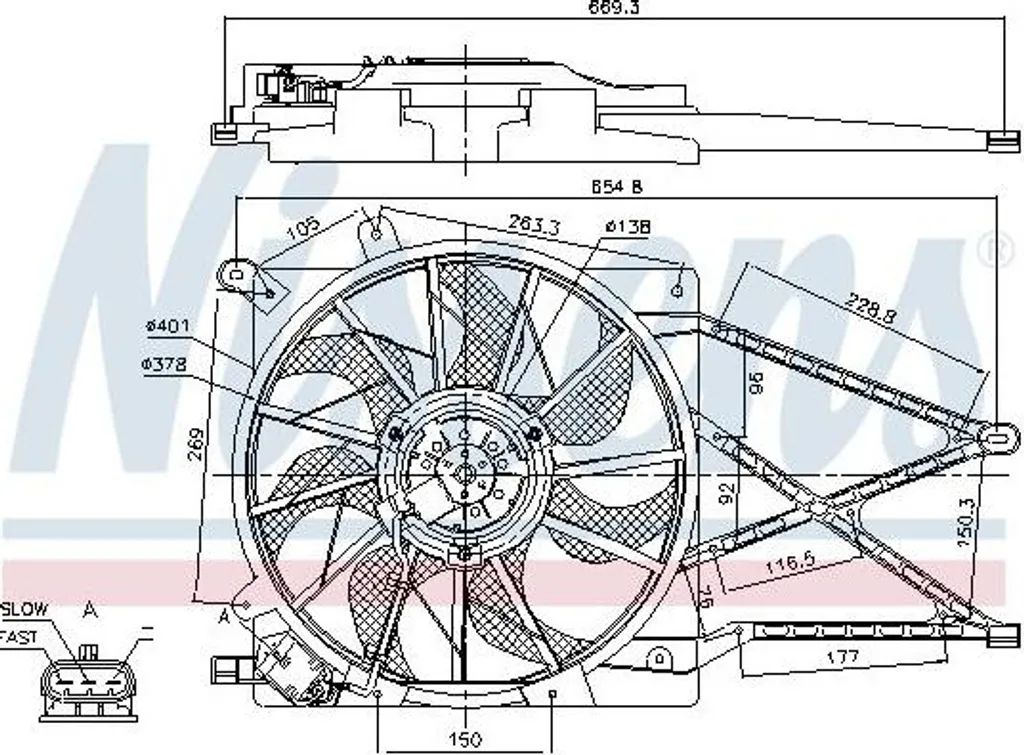 Ventilateur Radiateur 12V Haute Performance compatible Astra G Zafira