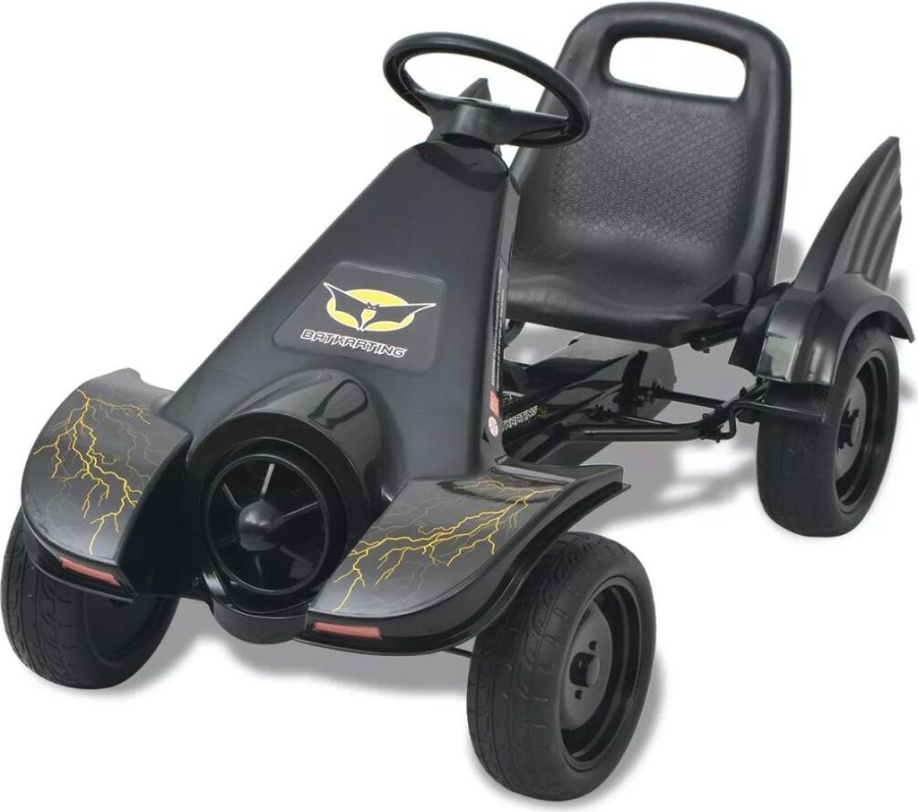 vidaXL Pedal Go-Kart mit verstellbarem Sitz Schwarz Produktbild 