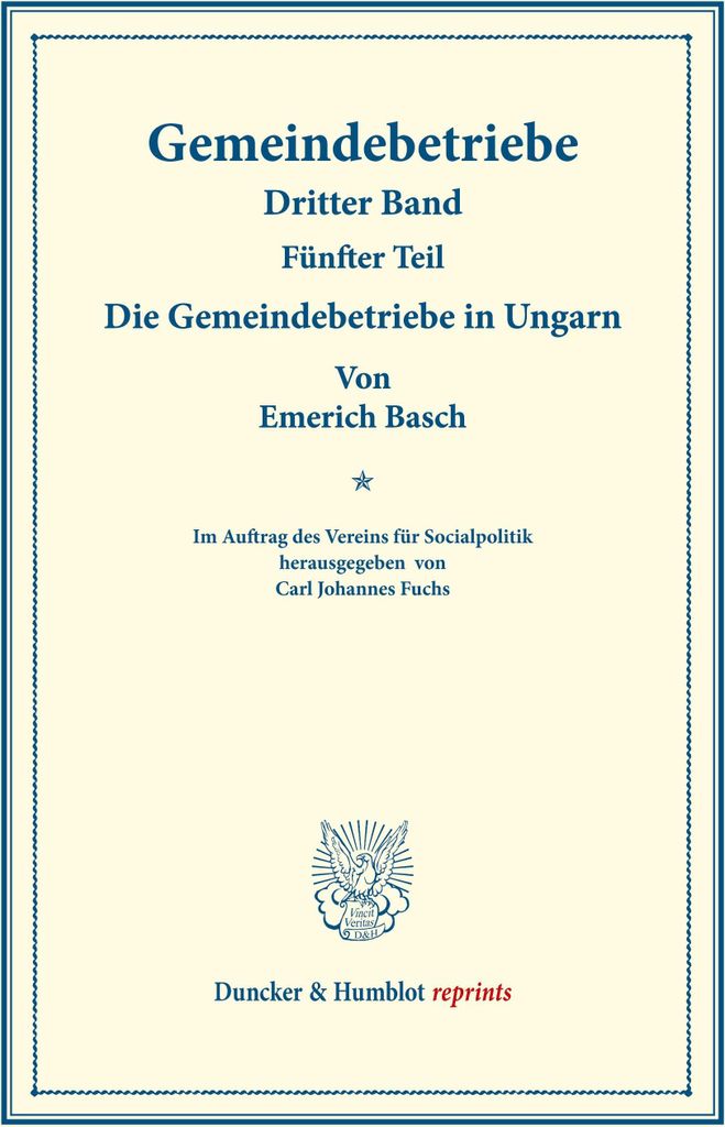 Die Gemeindebetriebe in Ungarn.
