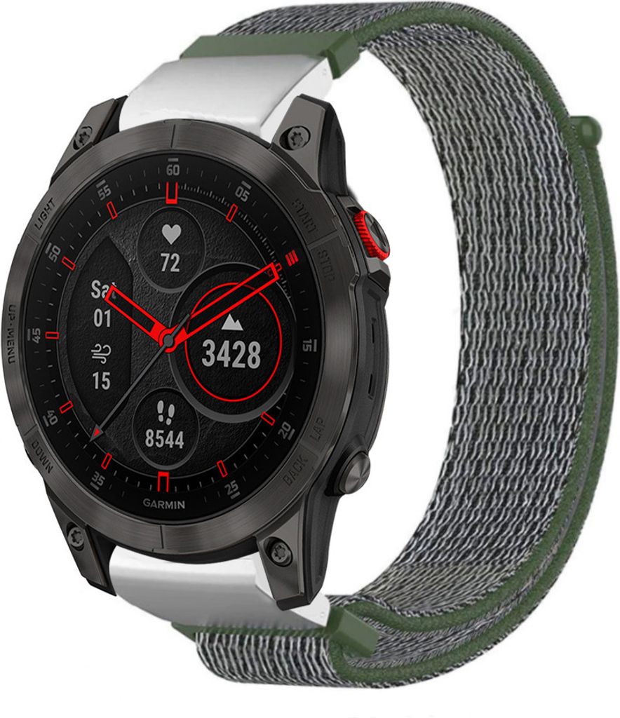 Strap-it Garmin Epix Gen 2 Nylonarmband (Grün)