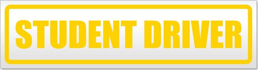 Student Driver Magnetschild Schild magnetisch