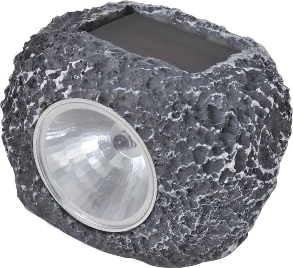 Faretto solare a LED per esterni 12 pezzi a forma di pietra Immagine del prodotto 