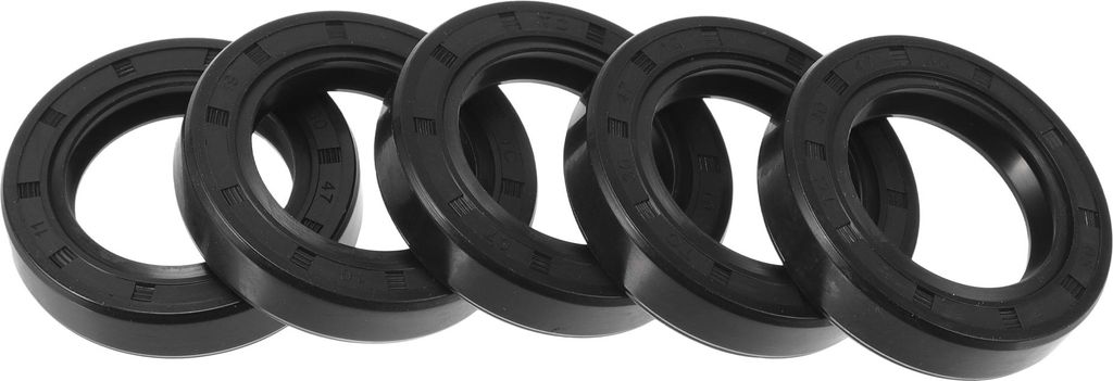 Universelle Öldichtung TC Doppellippe W Stahlfeder Dichtungsring Rotierende Wellendichtung 30x47x10mm Hochdruck NBR Gummi Schwarz 5 Stück