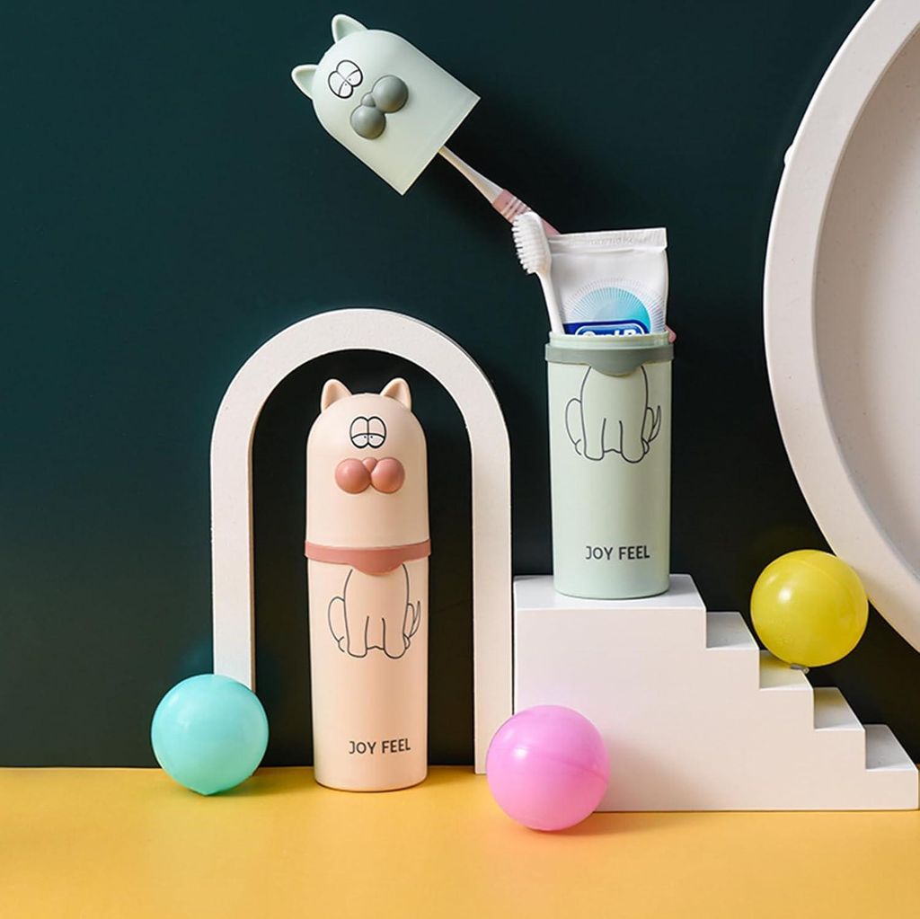 3 Stück Zahnbürstenetui Reise-Zahnbürstenhalter Set - Zahnbürstenetui Reisebürstenbox für Reisen Camping Schule - Zahnbürstenhalter und auf ...
