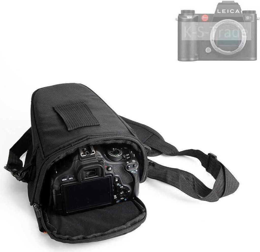K-S-Trade Kameratasche Fototasche Schultertasche Umhängetasche kompatibel mit Leica SL3 Colt für Systemkameras Schutzhülle bag Zubehörtasche