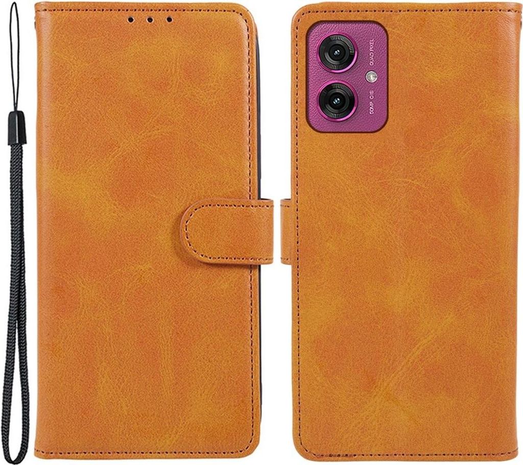 Motorola Moto G55 Hülle - Coverup Klapphülle - Braun