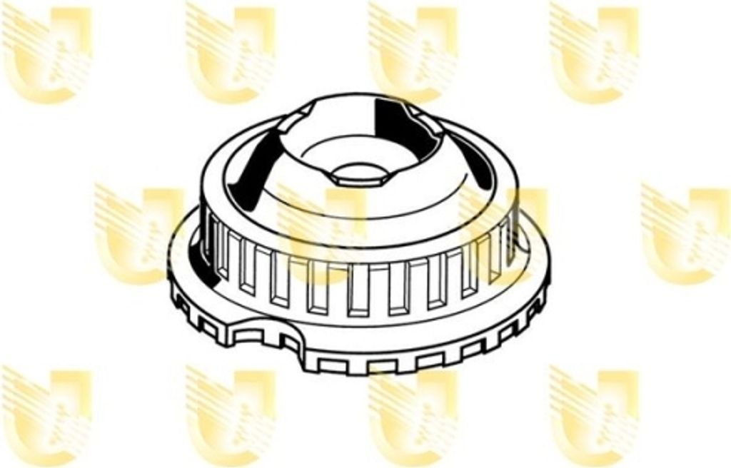 2 Federbeinstützlager UNIGOM 391153 für AUDI VW, Vorderachse beidseitig