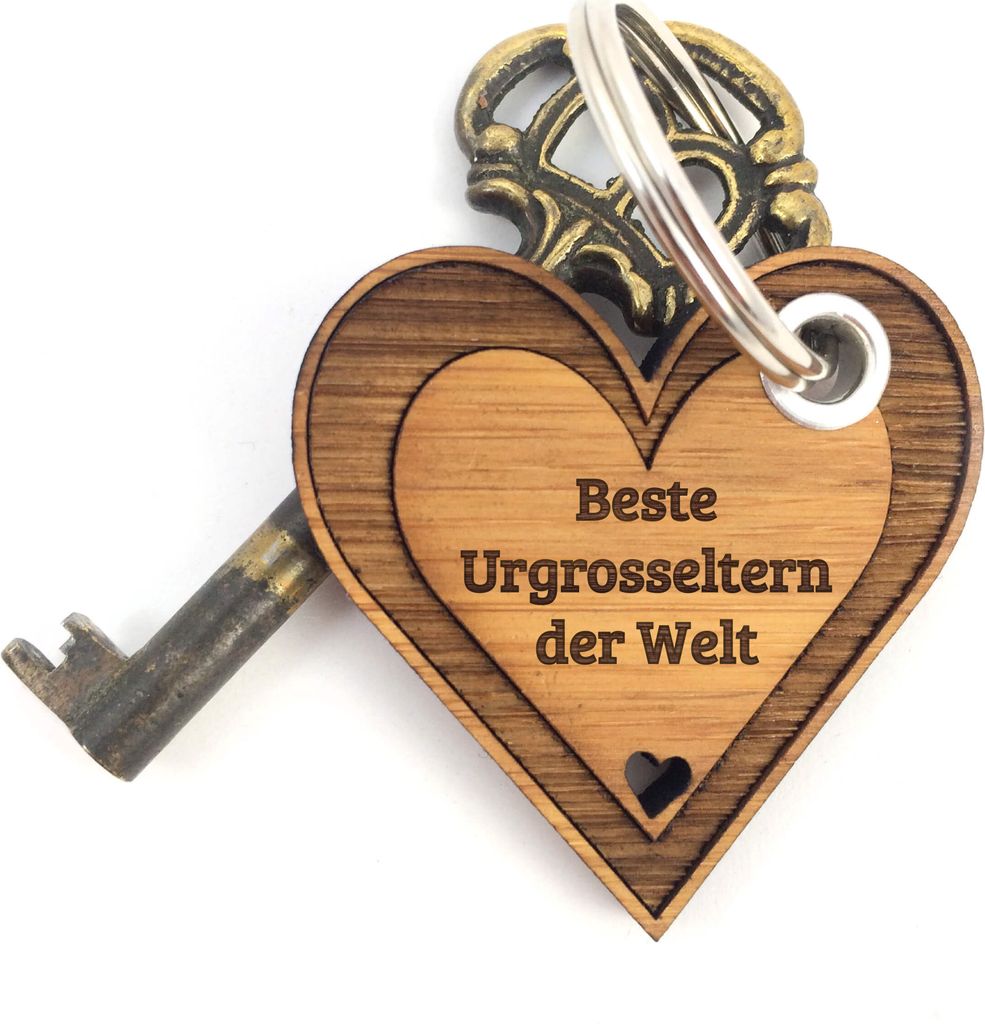 Mr. & Mrs. Panda Schlüssel Anhänger Urgrosseltern - Bambus - Geschenk, Liebe, tasche, Taschen, Geschenkidee, Schlüsselanhänger Für Herren, Gl...