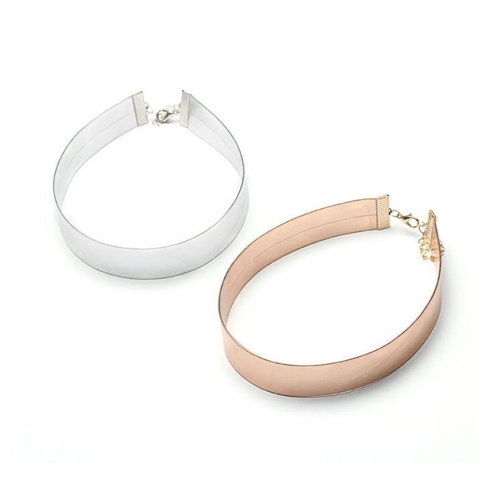 Carla dámsky metalický náhrdelník choker Alexia strieborná Obrázok produktu 