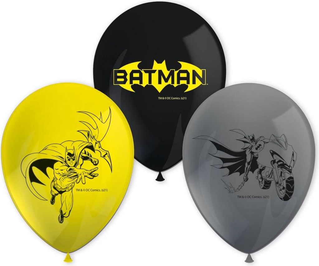 Balony lateksowe Batman Rogue Rage 28 cm, 8 szt. Zdjęcie produktu 