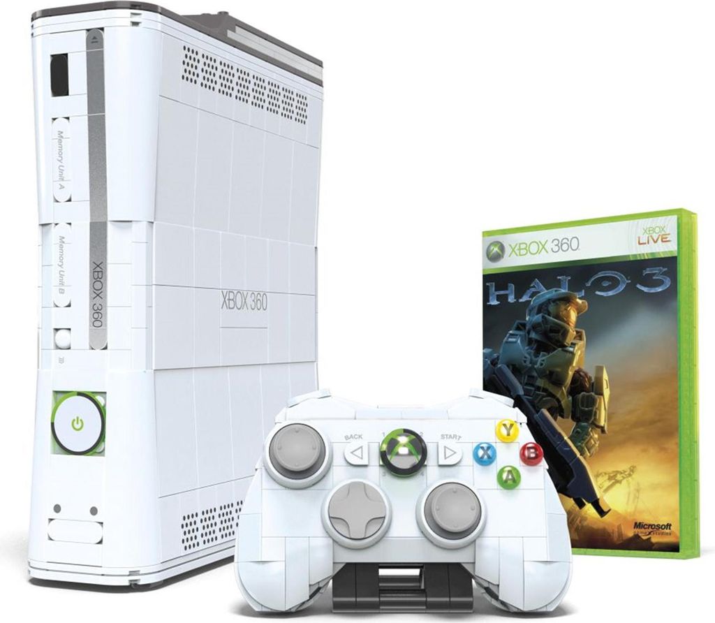 Mega Microsoft Xbox 360 Blöcke Replik Konsole