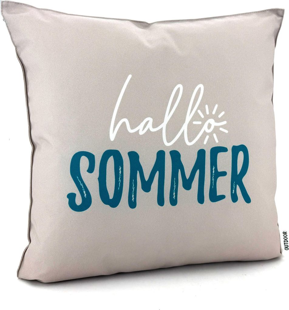 Heimtexland ® Outdoor Deko Kissen 45x45 mit Füllung Garten Produktbild 