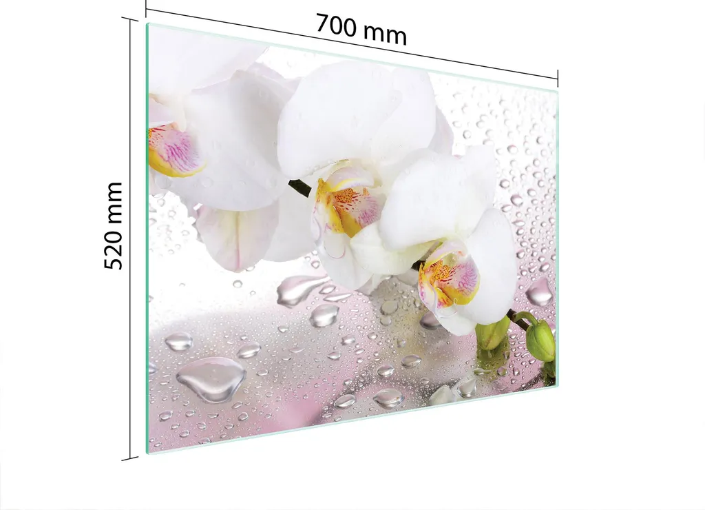 Tagliere in vetro Cornice di rose