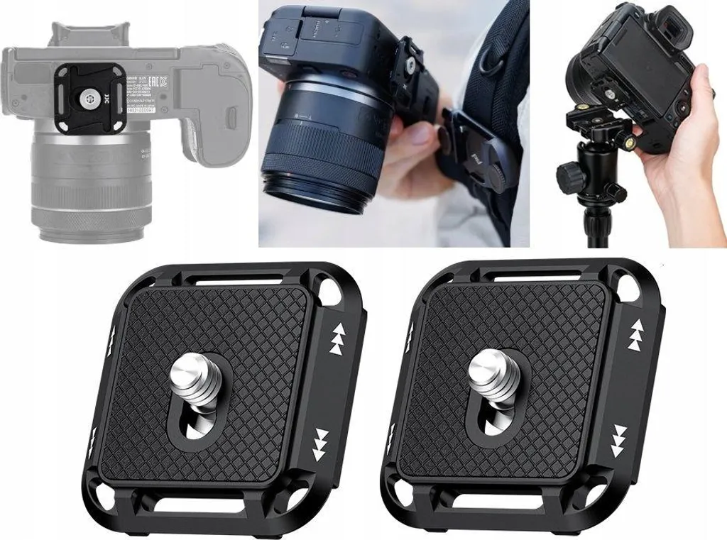 2x Plaque Arca Swiss compatible Peak Design V3 QR-PDK2 pour appareil photo