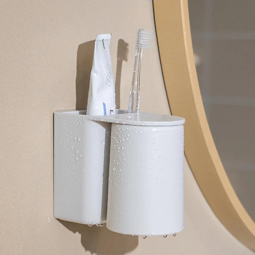 Porte-brosses à dents sans perçage - Finissez-en avec le désordre du lavabo