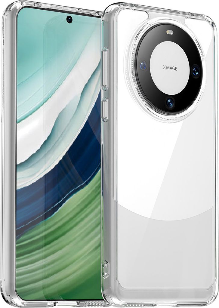 Schutzhülle für Huawei Mate 60 Klar Rückseite Stoßfeste TPU Silikon Bumper Hülle Transparent
