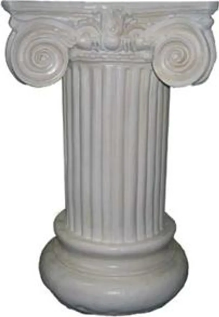 Colonne Support Statue 60 cm en Plâtre Blanc Design Classique C12
