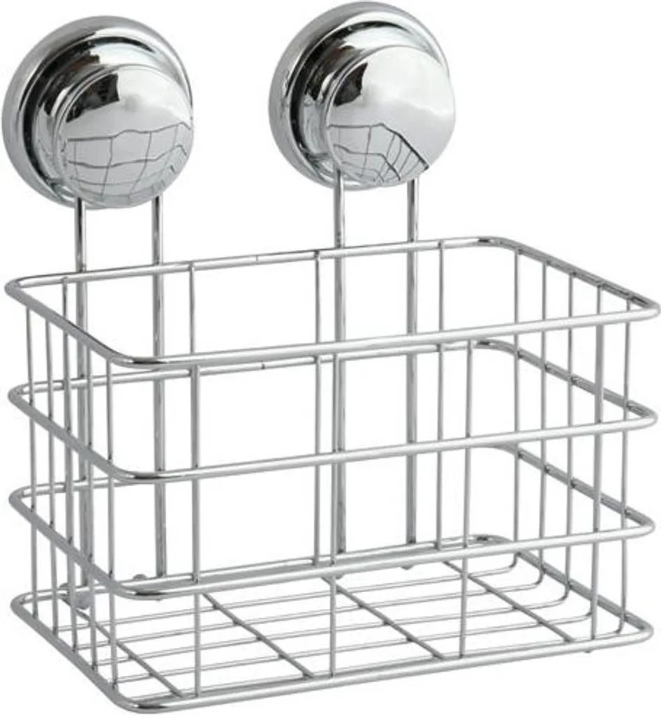 Distributeur mural 1 étagère chrome 200mm acier pour rangement de bain