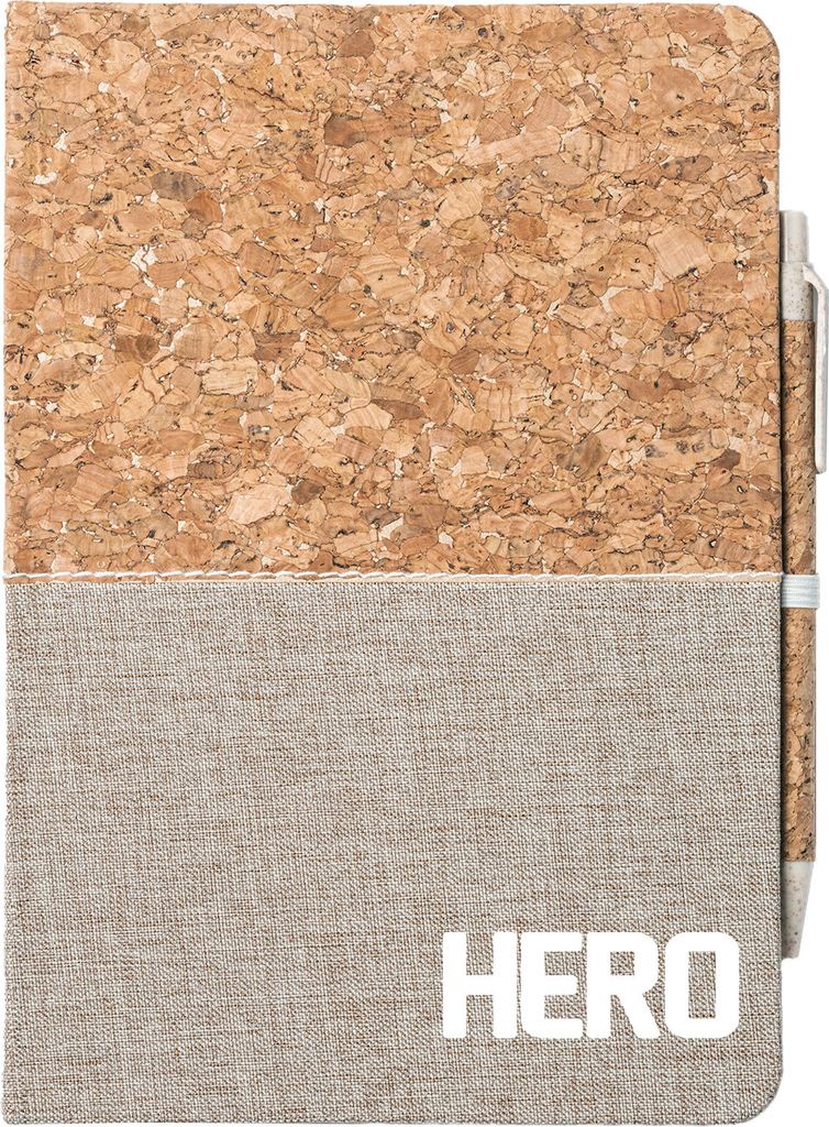 Huuraa Notizbuch A5 Hero Held 80 Blatt inkl. Kugelschreiber Tagebuch Geschenkidee