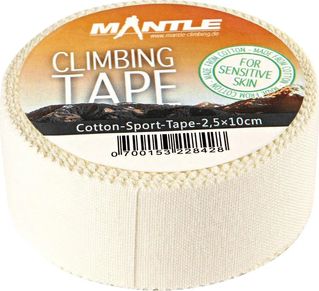 Ruban d'escalade pour protéger les doigts 2,5cm x 10m coton beige Mantle