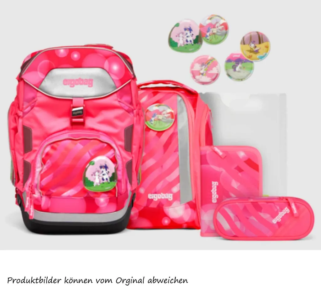 Fini le mal de dos avec le Sac d'école ergobag Neon Pack-Set Ergonomique - 10