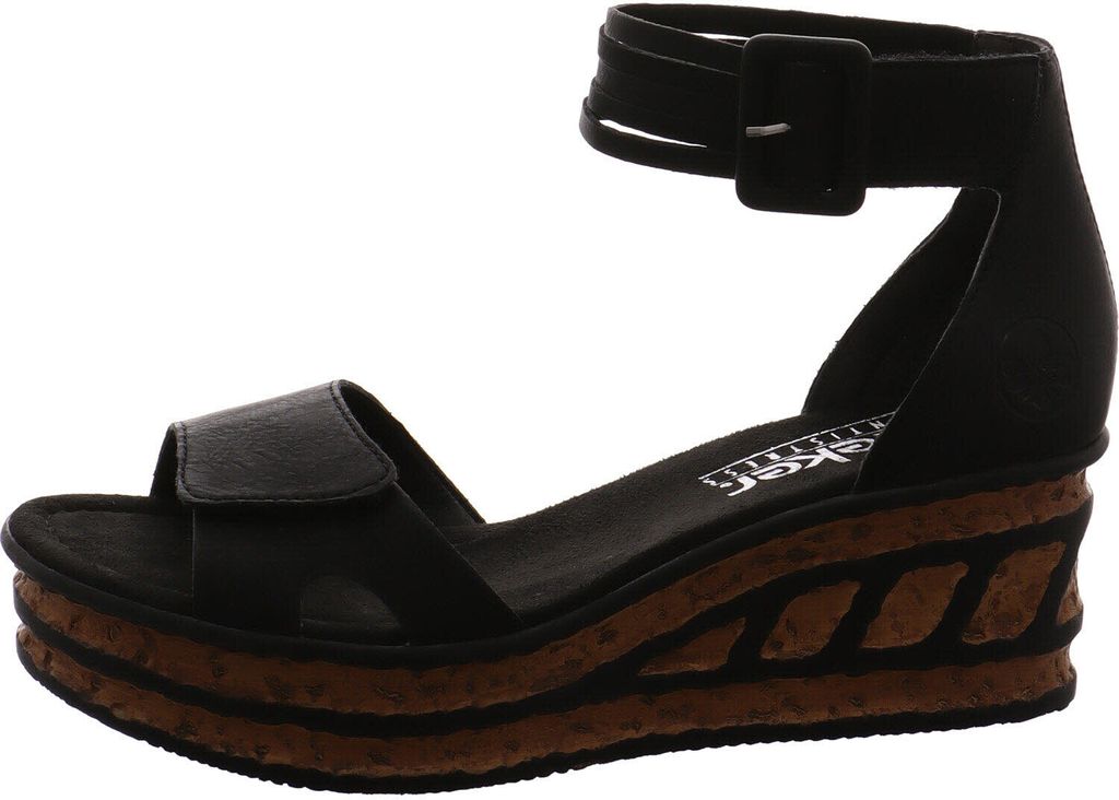 Rieker Damen Keilsandalette schwarz Produktbild 58