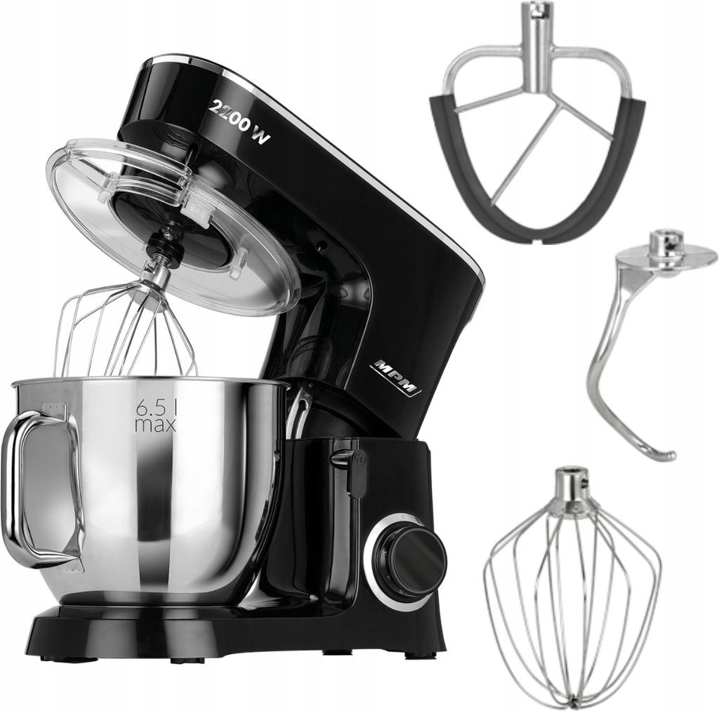 Planeten-Küchenmaschine schwarz MPM MRK-19 2200W Produktbild 
