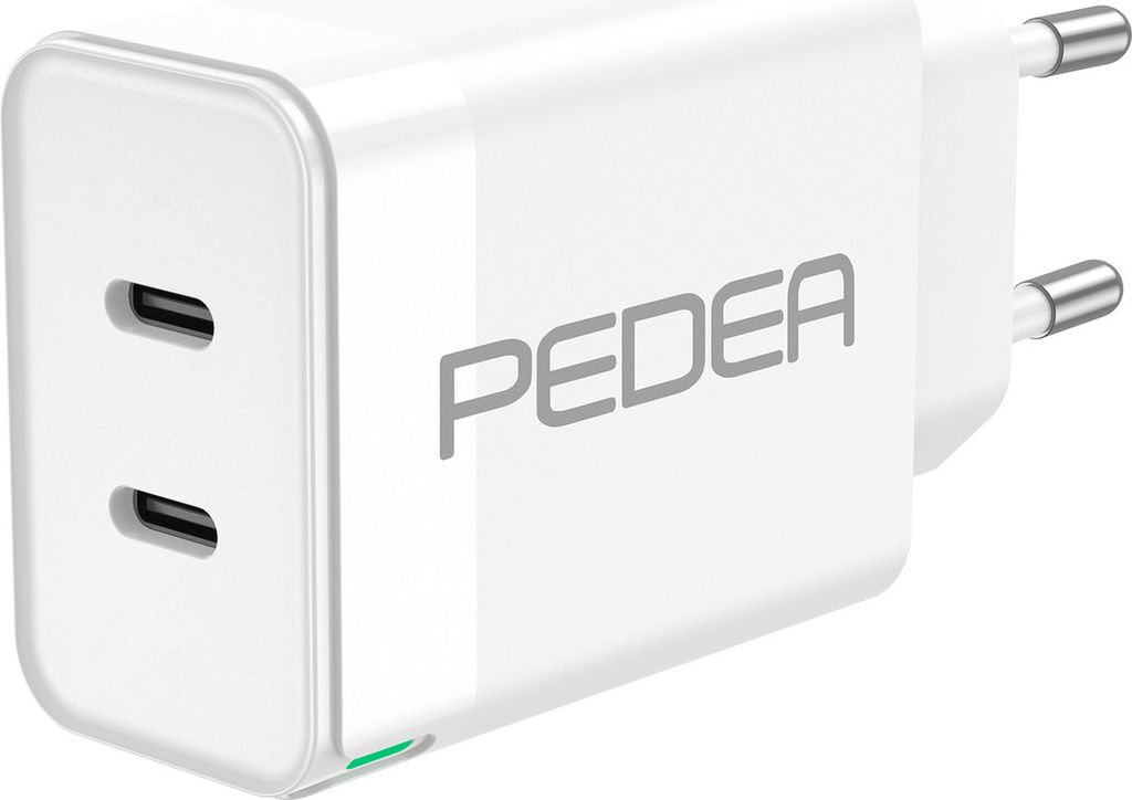 PEDEA Schnellladegerät Dual PD 40W USB Typ C/C weiß Produktbild 