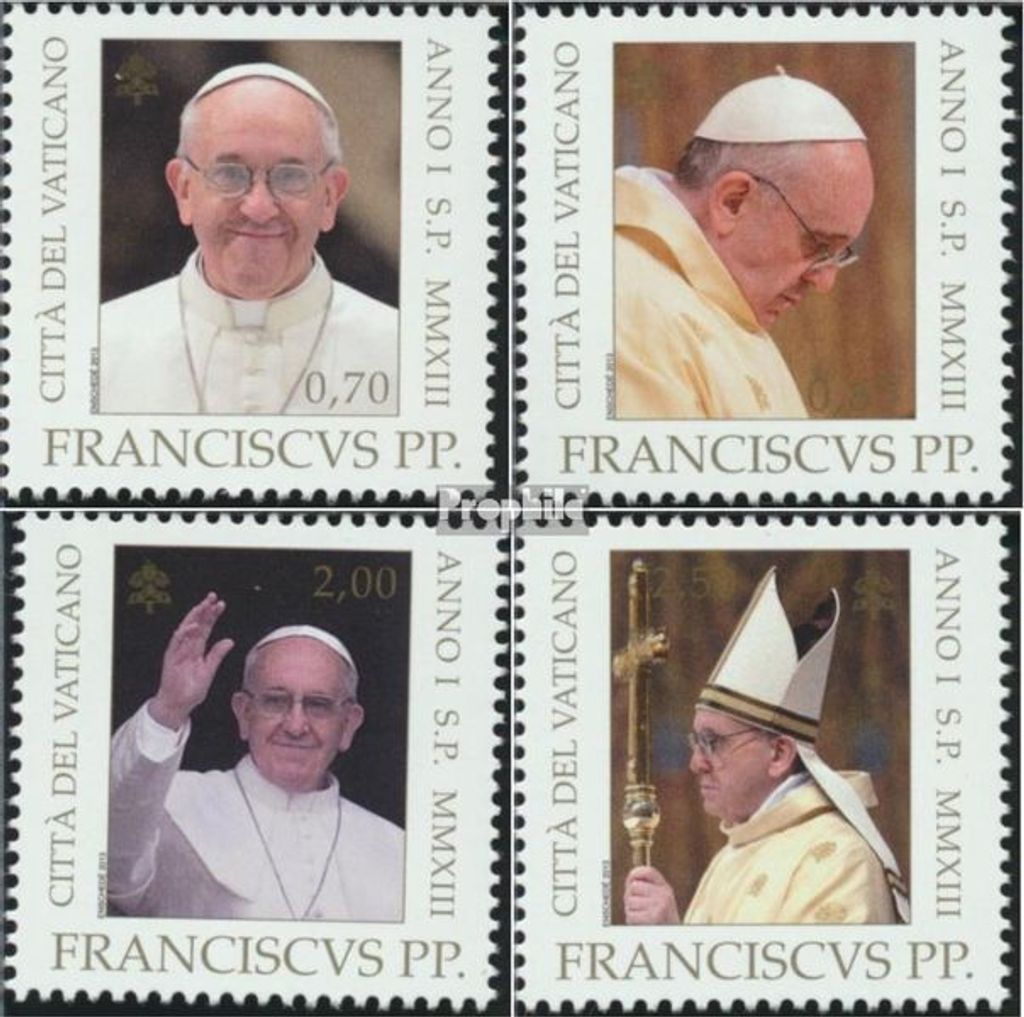 Briefmarken Vatikanstadt 2013 Mi 1766-1769 (kompl.Ausg.) postfrisch Papst Franziskus