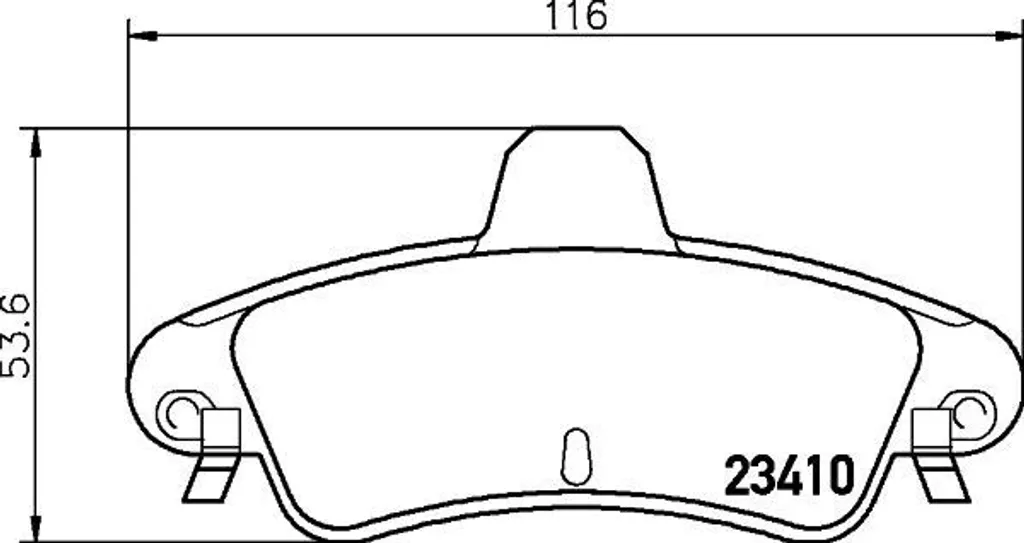 Plaquettes de frein anti-sifflement pour Mondeo II et Cougar