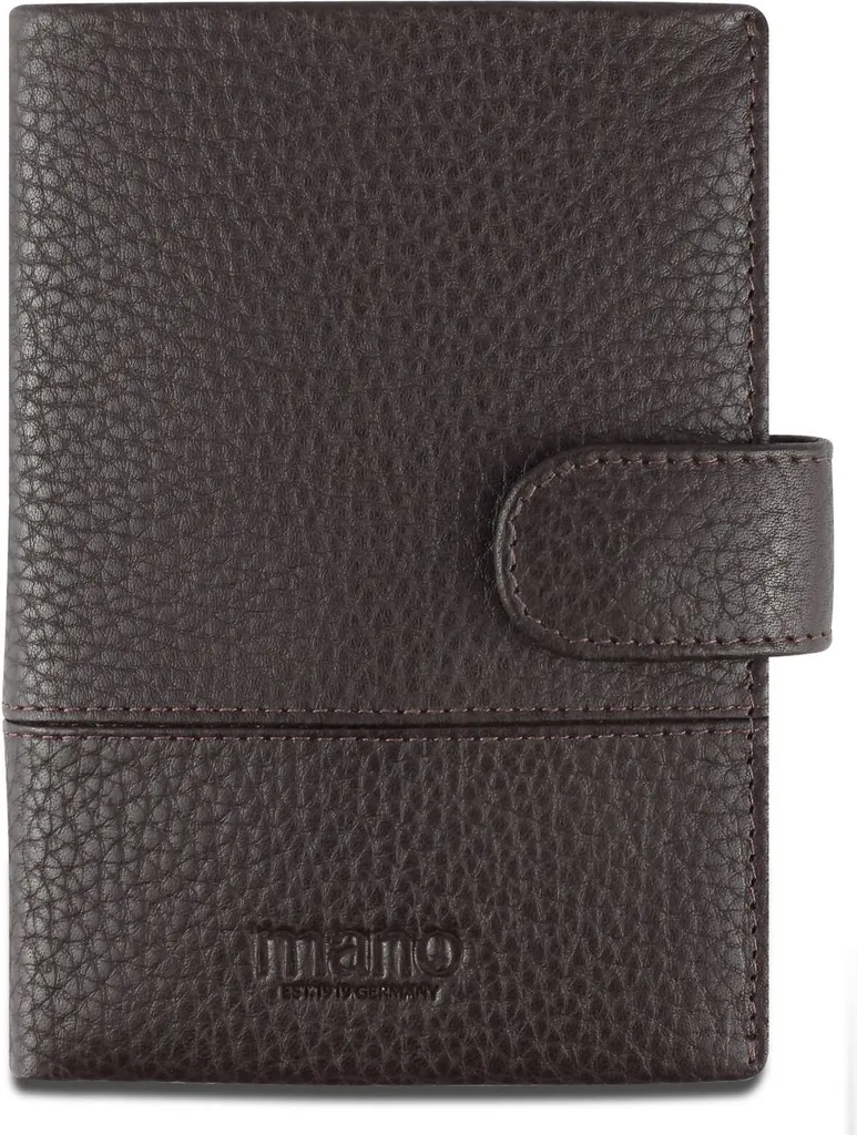 Portafoglio Uomo In Pelle Don Tommas Di Mano – Mini Verticale 7,5x10x1,5 Cm, 4 Slot Per Carte, 2 Scomparti Banconote, Compatto