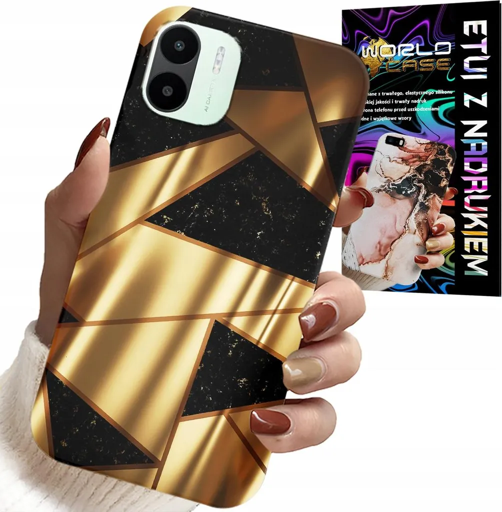 Kit Protezione Xiaomi Redmi A2 Cover Oro + Pellicola Idrogel Hydro