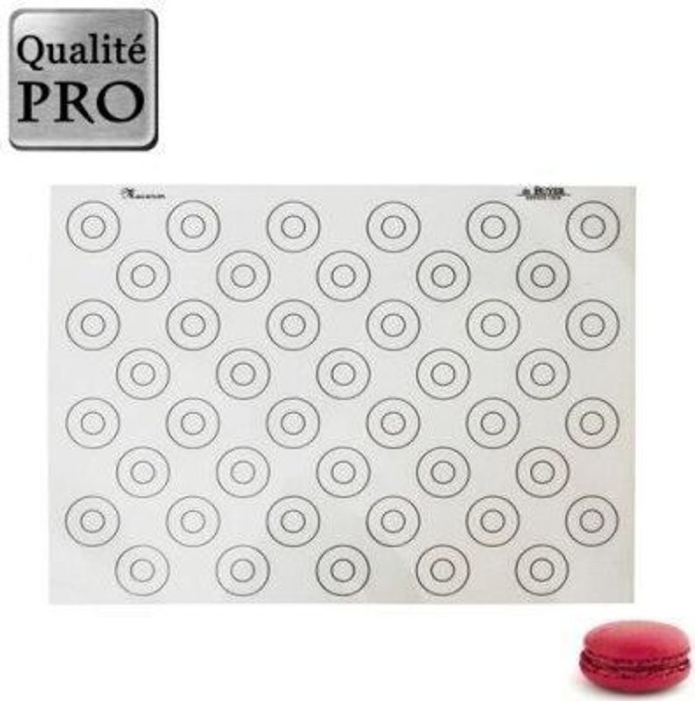 DE BUYER Silikonteppich für Makronen - 40 x 30 cm Produktbild 