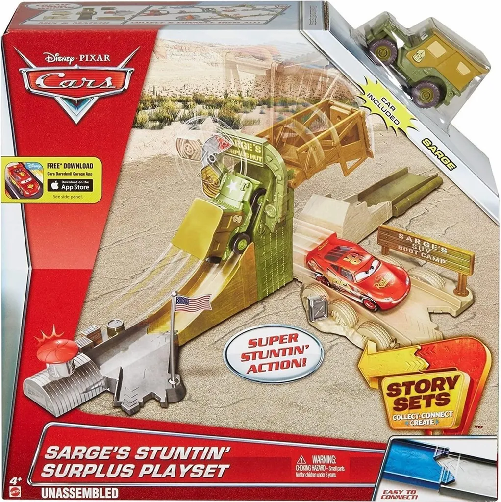 Complétez votre Ville Cars avec Sarge's Stuntin' Surplus Set DJD90