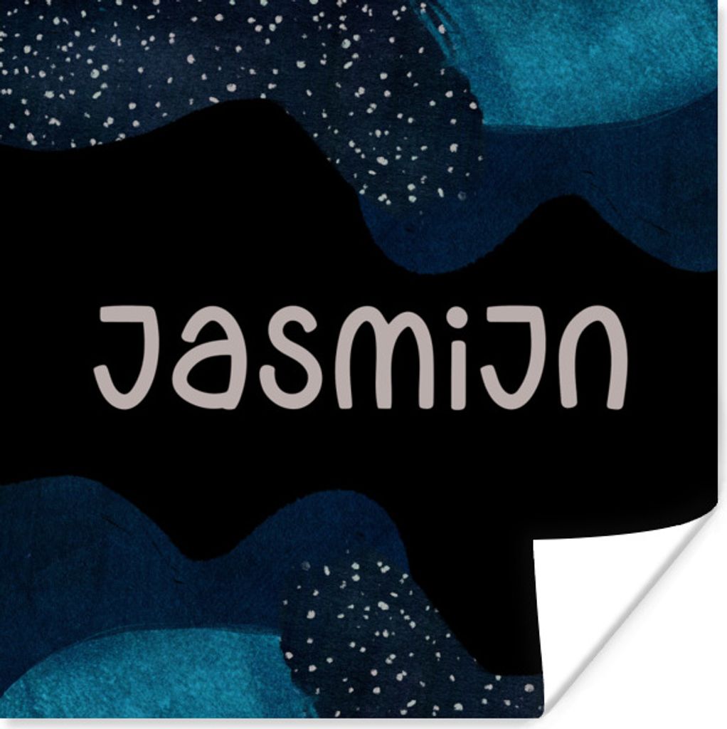 MuchoWow Poster Jasmin - Pastell - Mädchen 30x30 cm - Wandposter - Printing