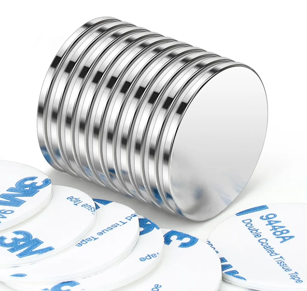 Aimants Néodyme Adhésifs 30x2 mm - Fixez sans Percer ni Utiliser de Colle