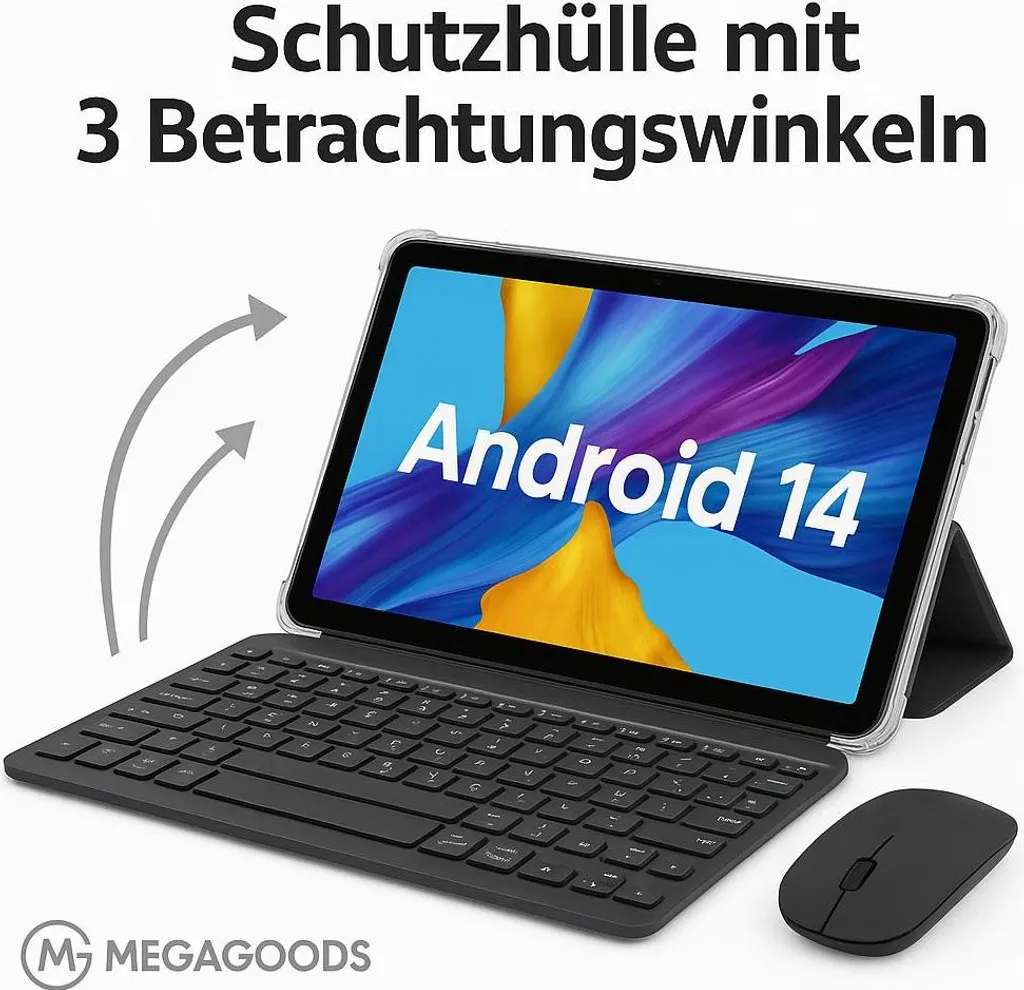 Tablette 10 pouces TAB11 Android 14 avec processeur Octa-Core et 128Go