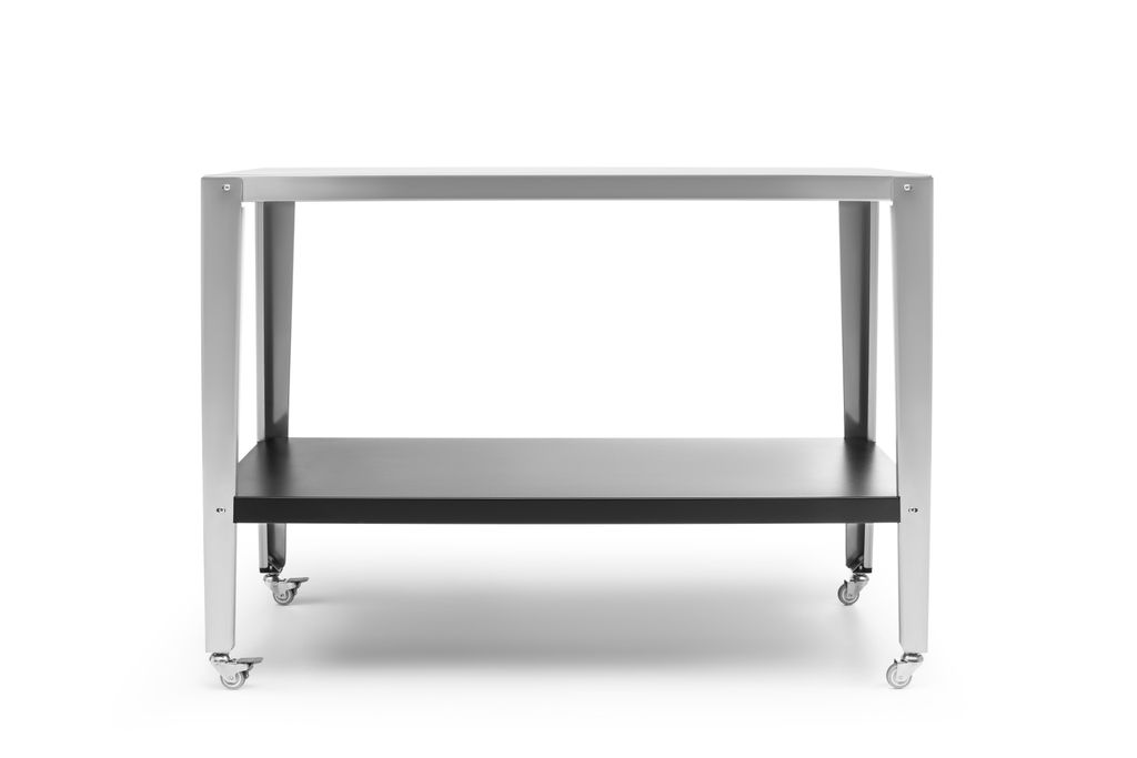 The Favilla Ovenella Pizzaofen-Tisch aus Edelstahl – wetterfest, mobil & ideal für Gartenküche, Gastronomie Tisch & Pizzaofen (136x63x103 cm)