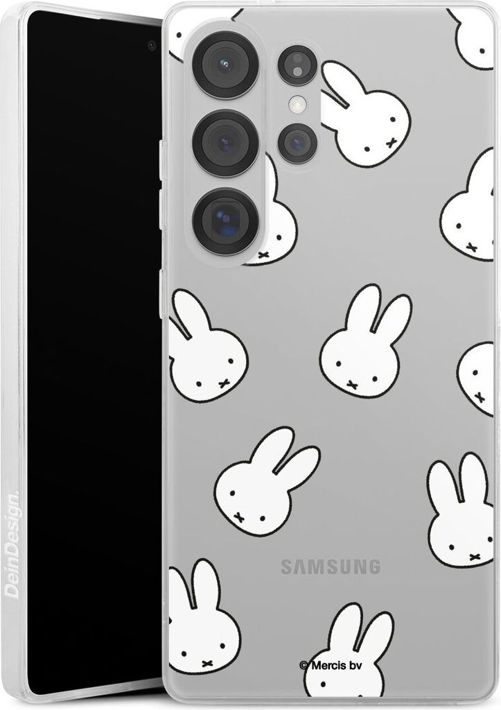 DeinDesign Slim Hülle für Samsung Galaxy S25 Ultra Silikon Case Ultra Dünn Handyhülle Muster transparent Miffy