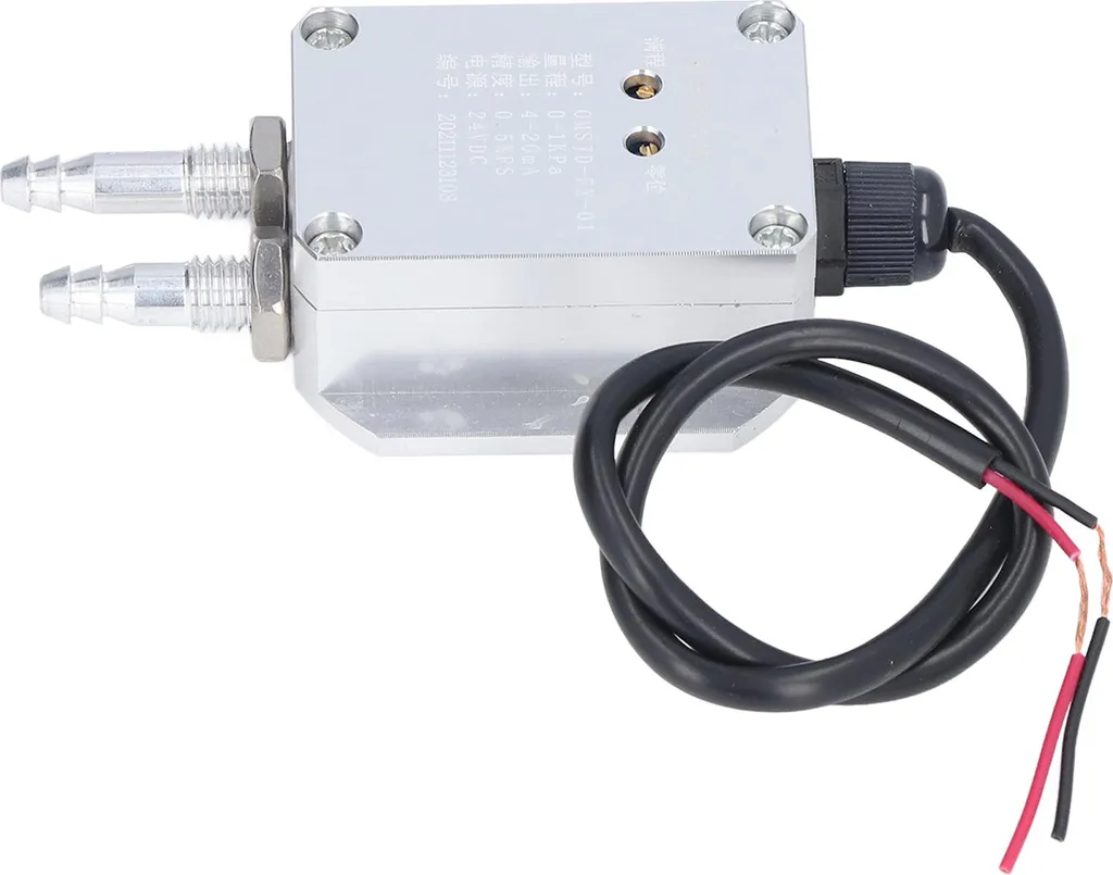 Capteur de pression dynamique 0-1 kPa en aluminium pour flux d'air