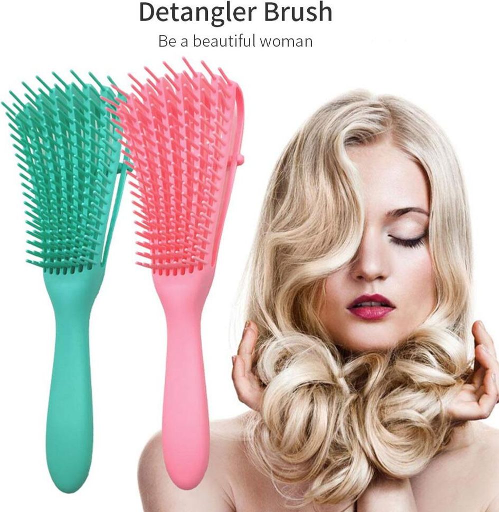 3-teiliges Haarbürsten-Set – Mit Airbag-, Locken- Und Rundbürste Zum Entwirren & Föhnen