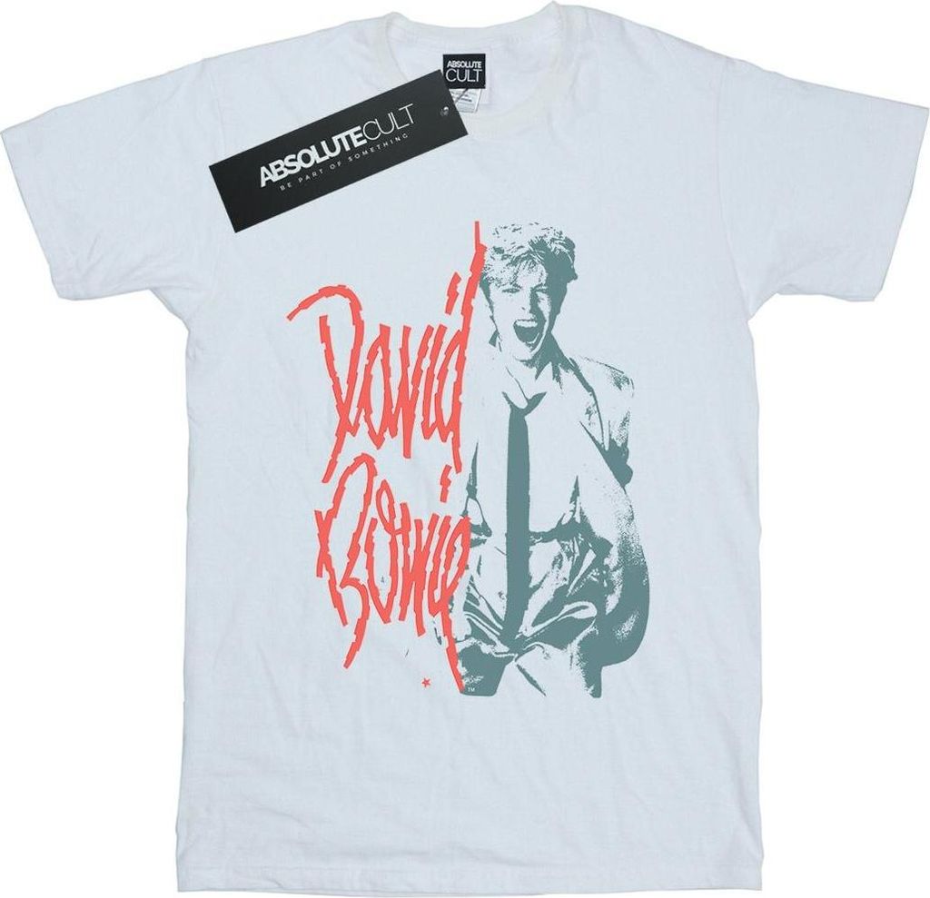 David Bowie - T-Shirt für Damen BI19048 (XL) (Weiß)