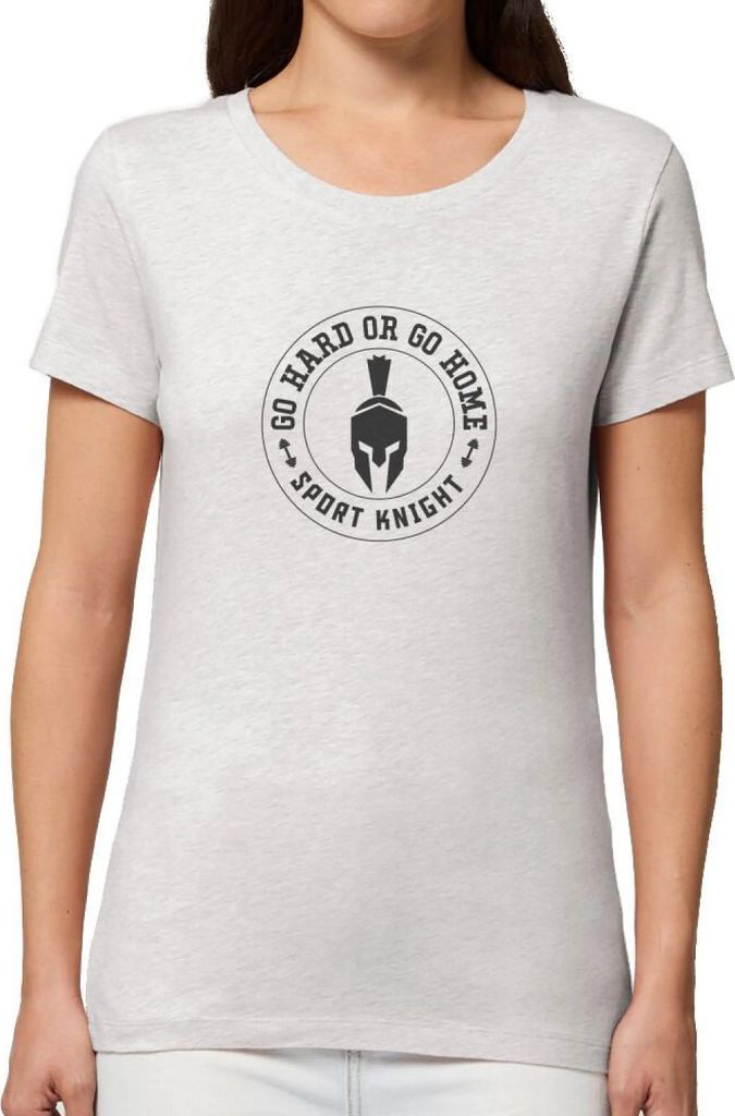 Sport-Knight Damen Fitness T-Shirt "Go Hard or Go Home" Organisch Premium
